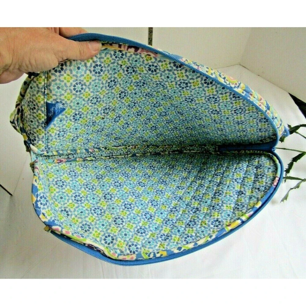 Vera Bradley Tennis Racquet Cover Blue Paisley Capri Maggie Removable Strap